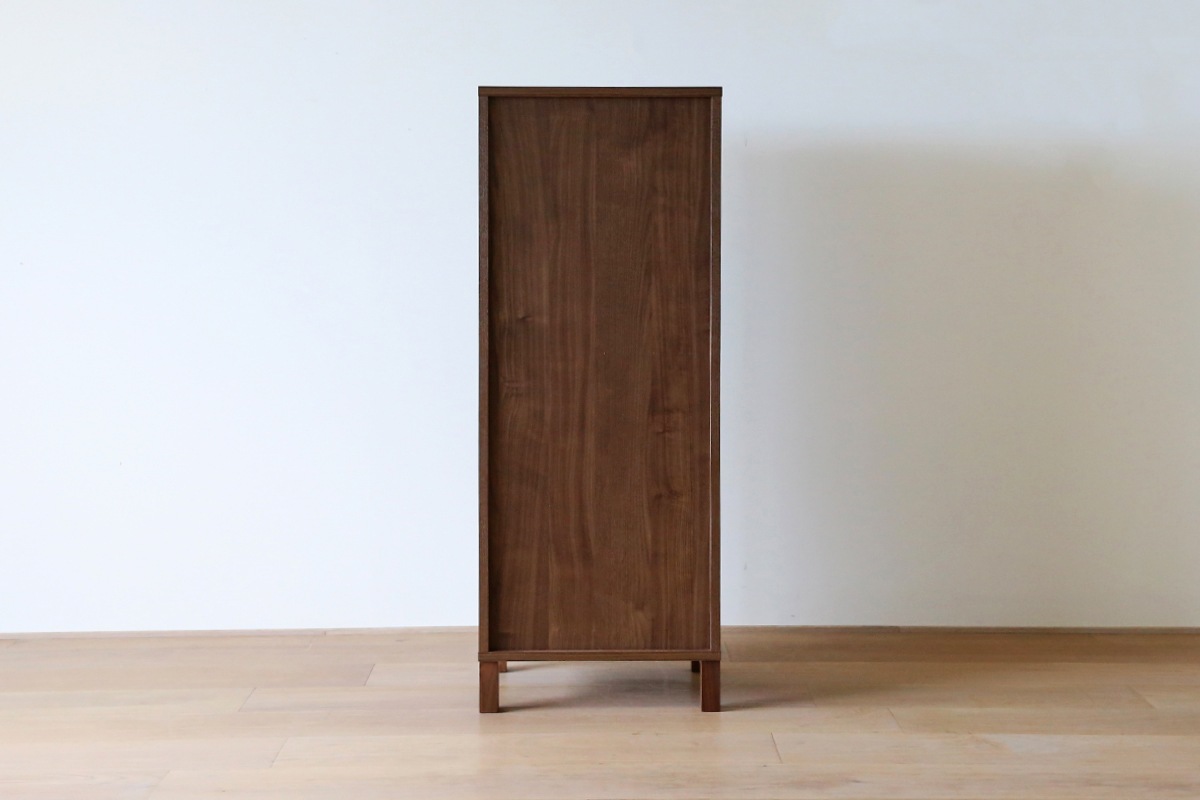 LECCE 50リビングハイチェスト ウォルナット