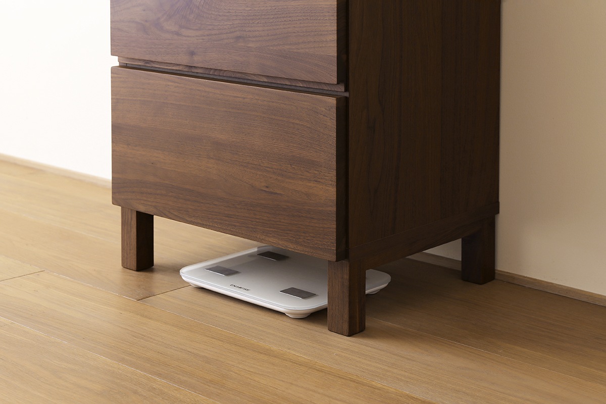 LECCE 50リビングハイチェスト ウォルナット