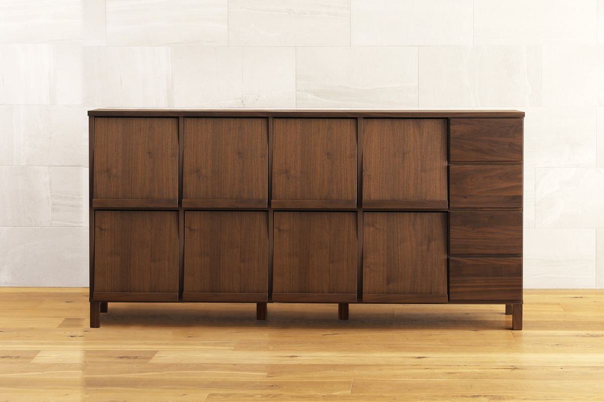 LECCE 180マガジンレコードラック ウォルナット