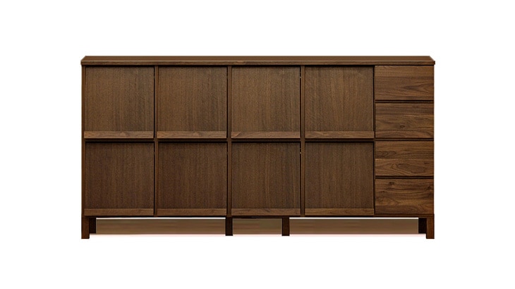 LECCE 180マガジンレコードラック ウォルナット