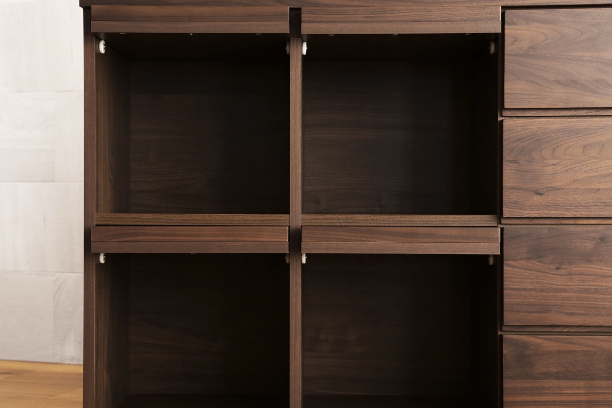 LECCE 180マガジンレコードラック ウォルナット