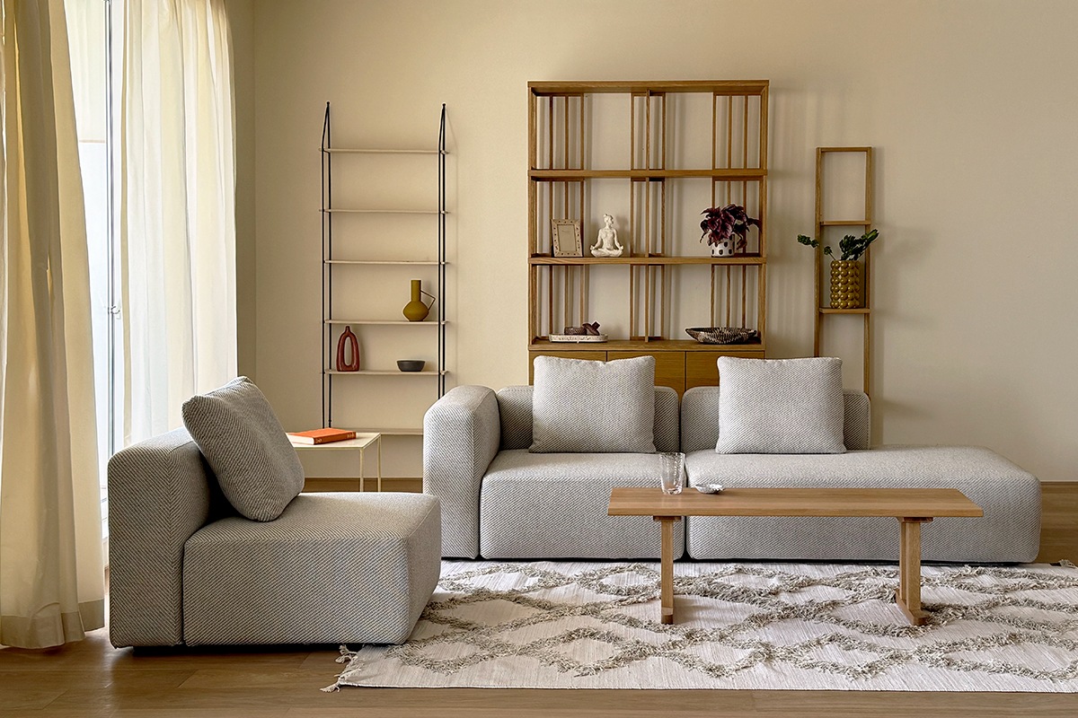 SUMOWA SOFA 2人掛け（右背もたれ）グレー