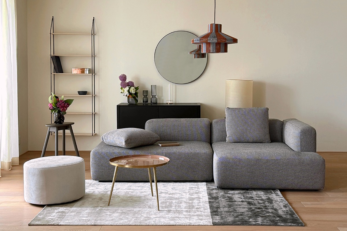 SUMOWA SOFA 2人掛け（右背もたれ）グレー