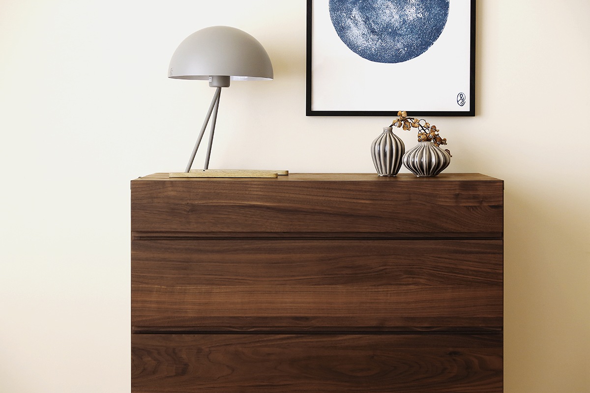 LECCE 80リビングチェスト ウォルナット