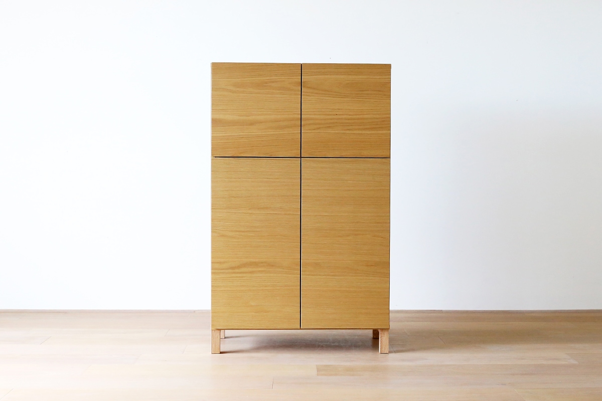 LECCE 80ハイキャビネット オーク