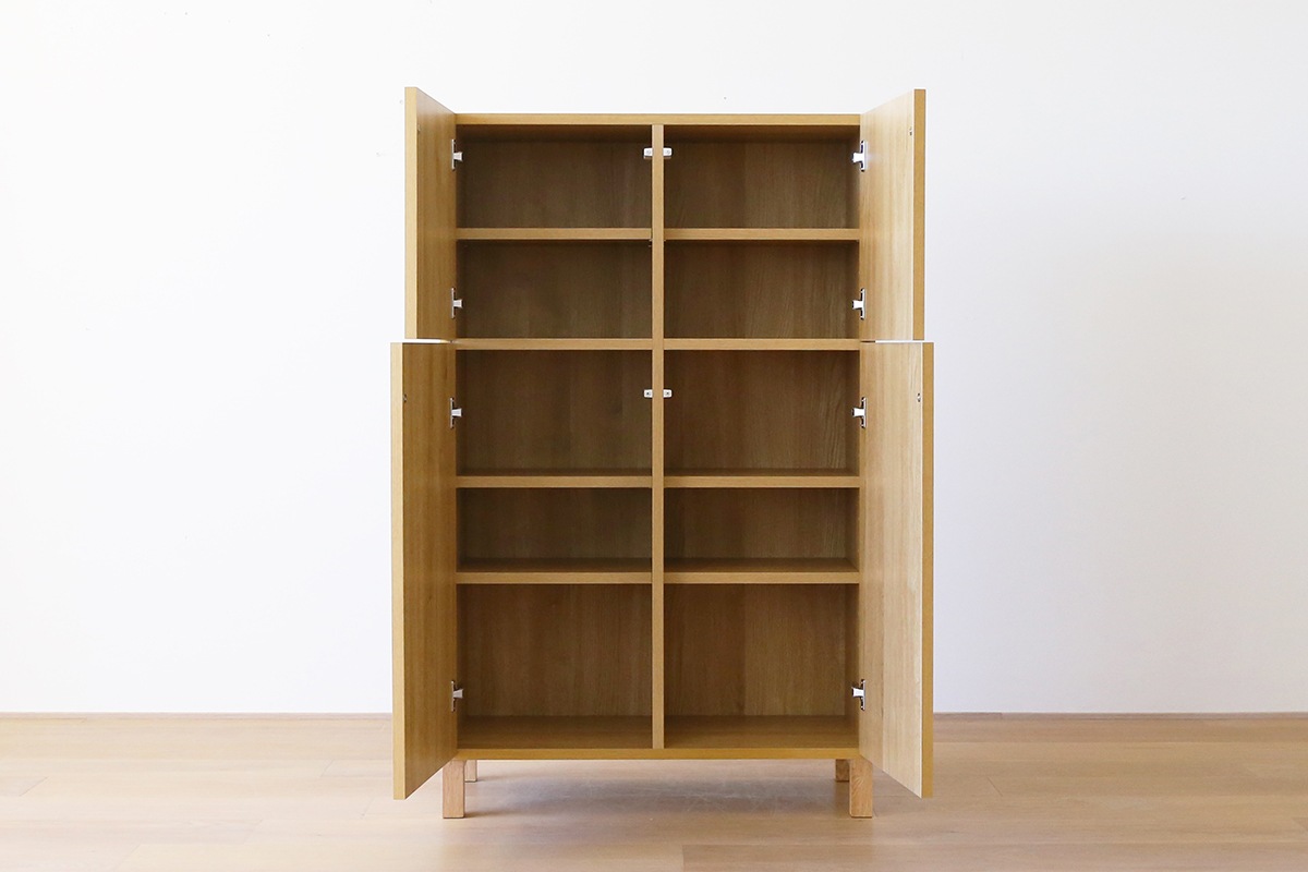 LECCE 80ハイキャビネット オーク