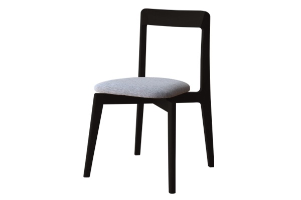 RIALTO CHAIR オーク 黒塗装/布座【受注生産品】
