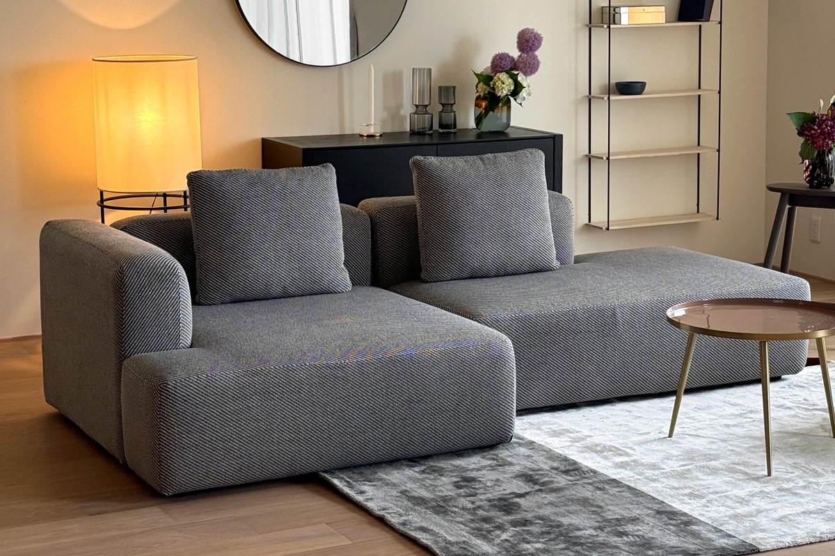 SUMOWA SOFA スモワ シェーズロング（左肘）グレー