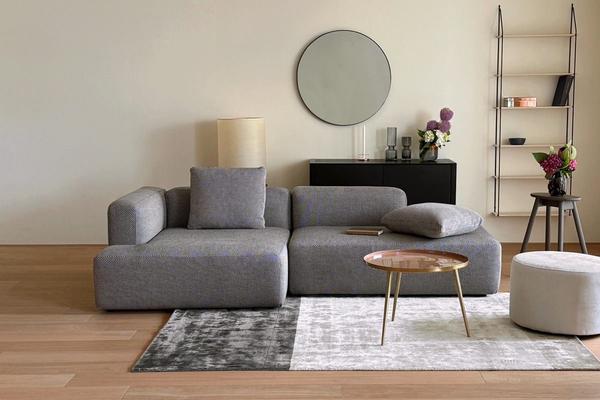 SUMOWA SOFA スモワ シェーズロング（左肘）グレー