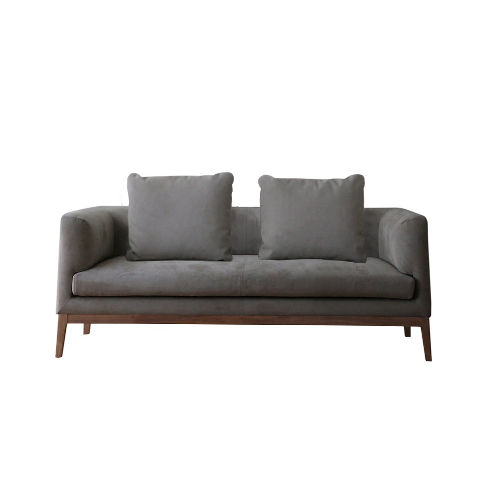 【廃番25％OFF】 FRACCE SOFA 2人掛け グレー ウォルナット脚