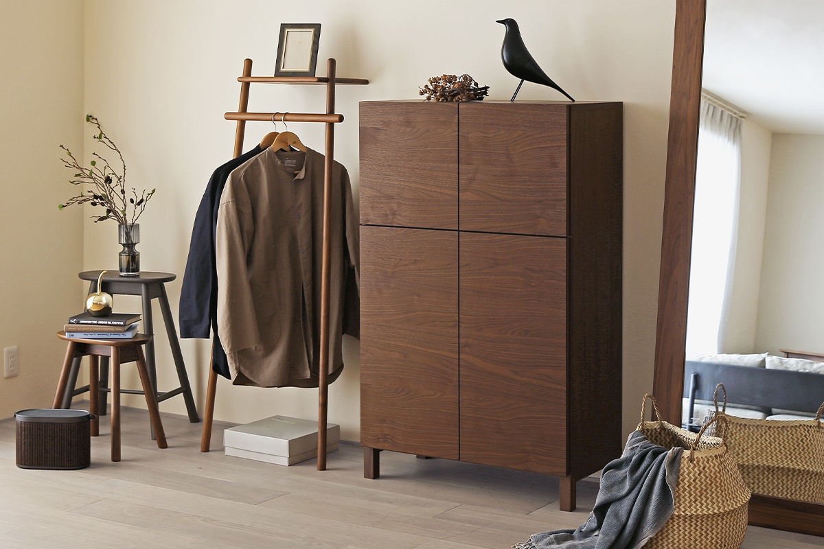 LECCE 80ハイキャビネット ウォルナット