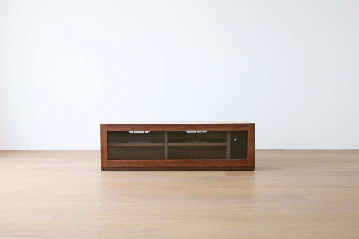 ASTER アスター 120TVガラス扉 ウォルナット ※天板別売り