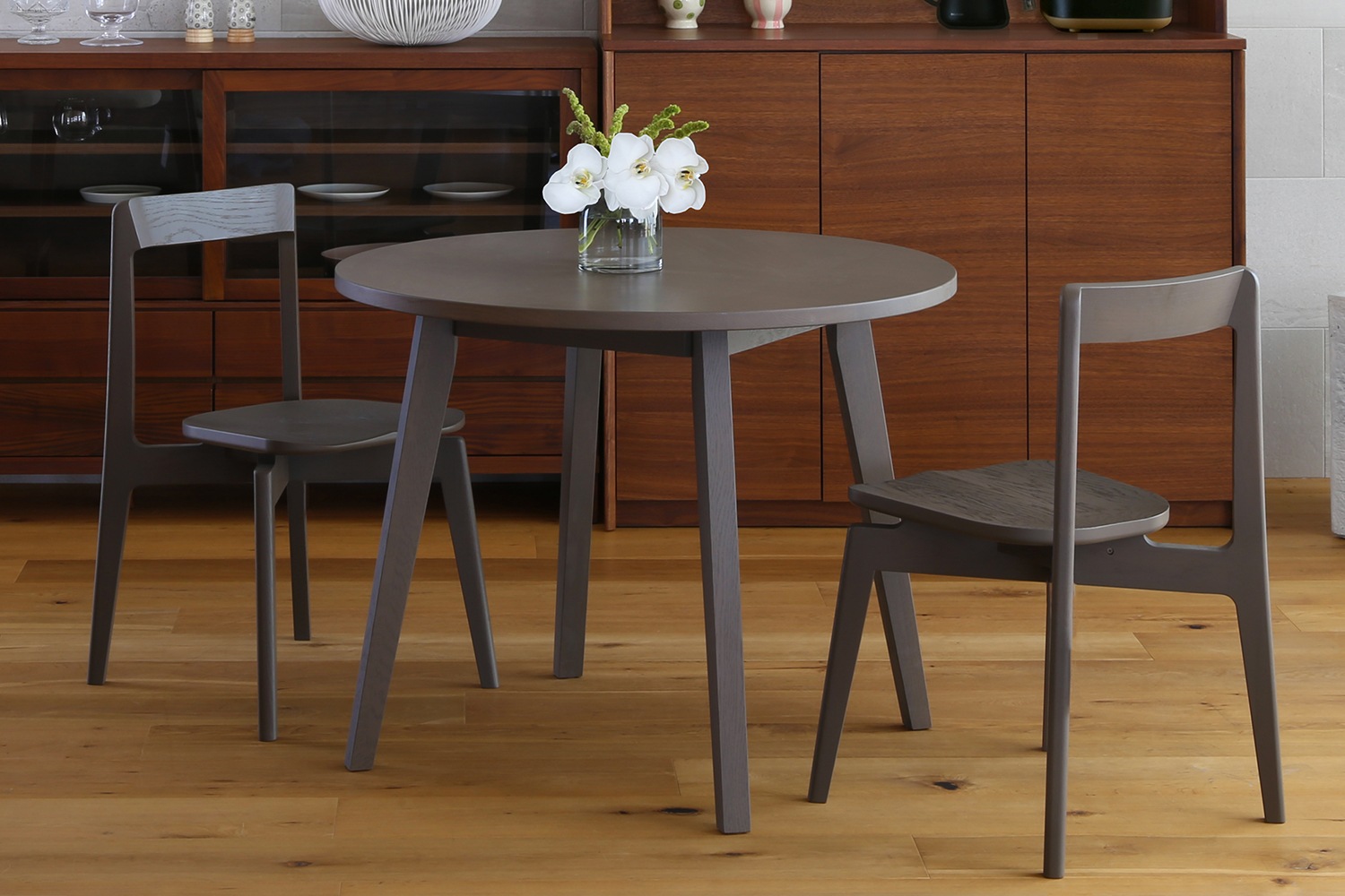 RIALTO CHAIR オーク グレー塗装/板座【受注生産品】