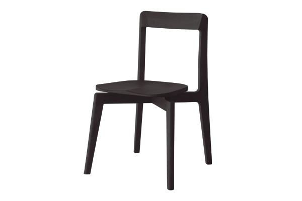 RIALTO CHAIR オーク グレー塗装/板座【受注生産品】