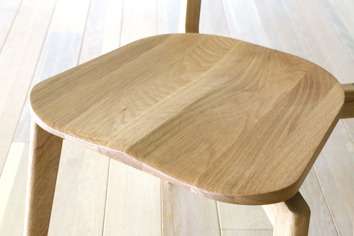 RIALTO CHAIR オーク グレー塗装/板座【受注生産品】