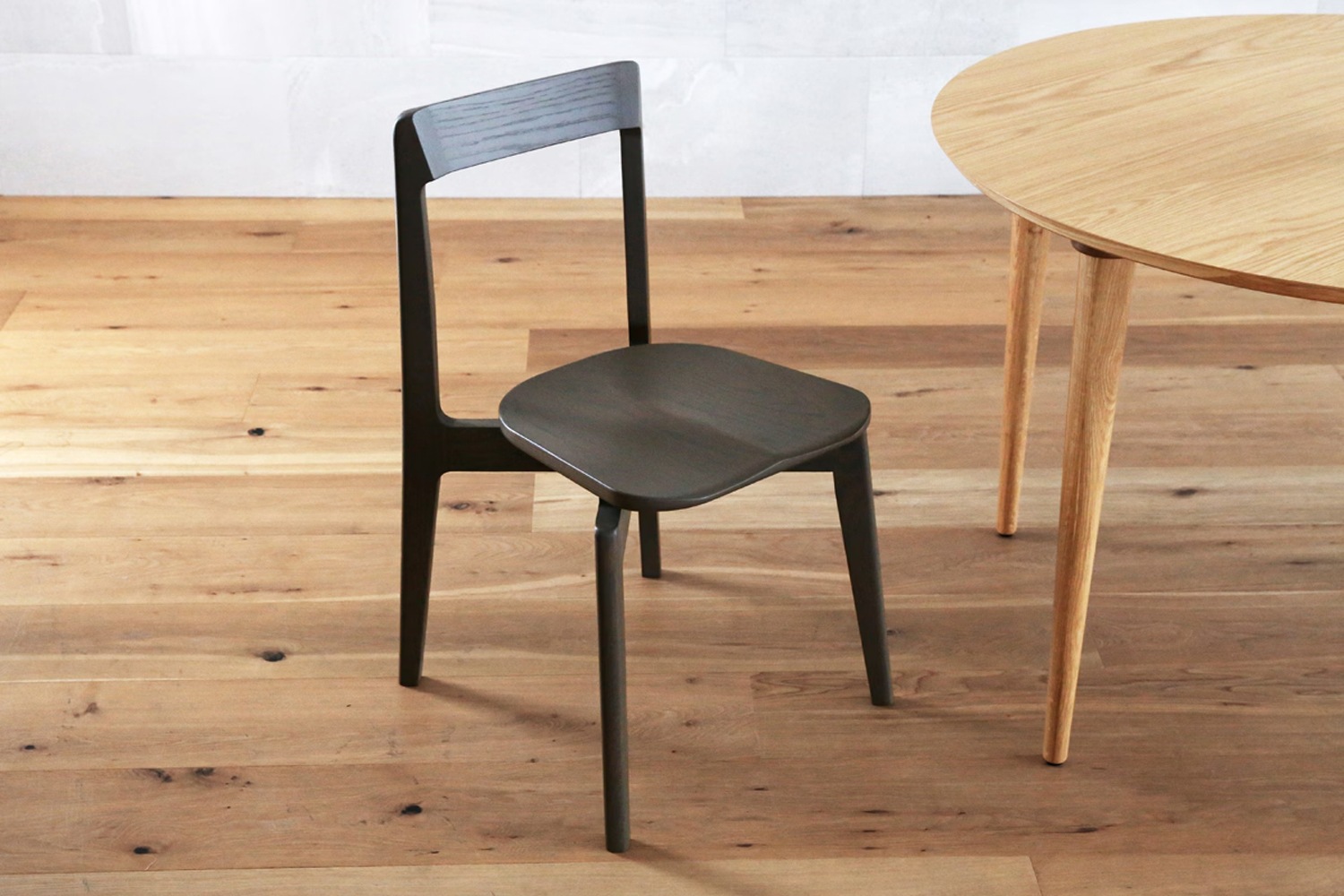 RIALTO CHAIR オーク グレー塗装/板座【受注生産品】