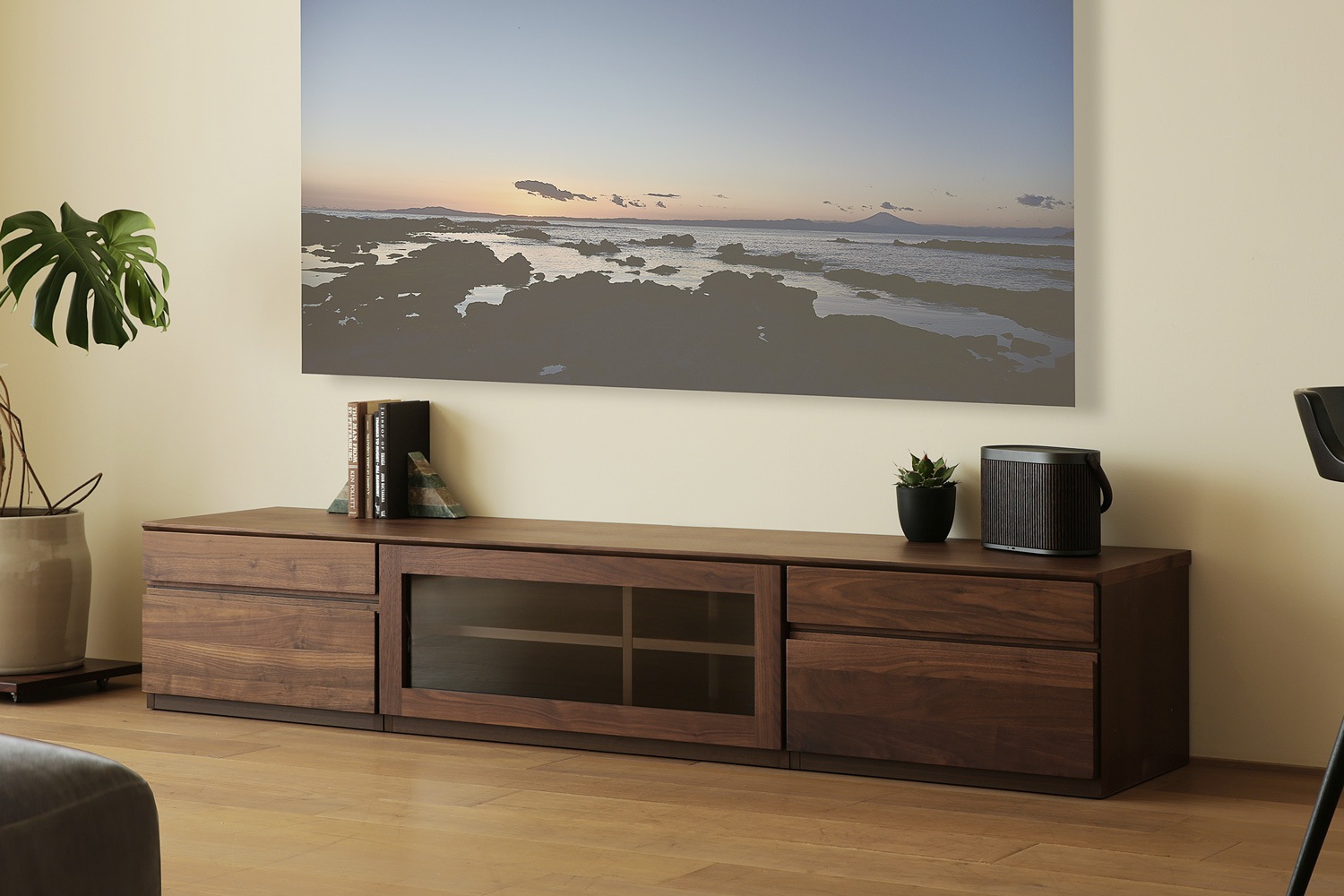 ASTER アスター TV SET5 ウォルナット (210天板 + 60TVチェスト + 90TV
