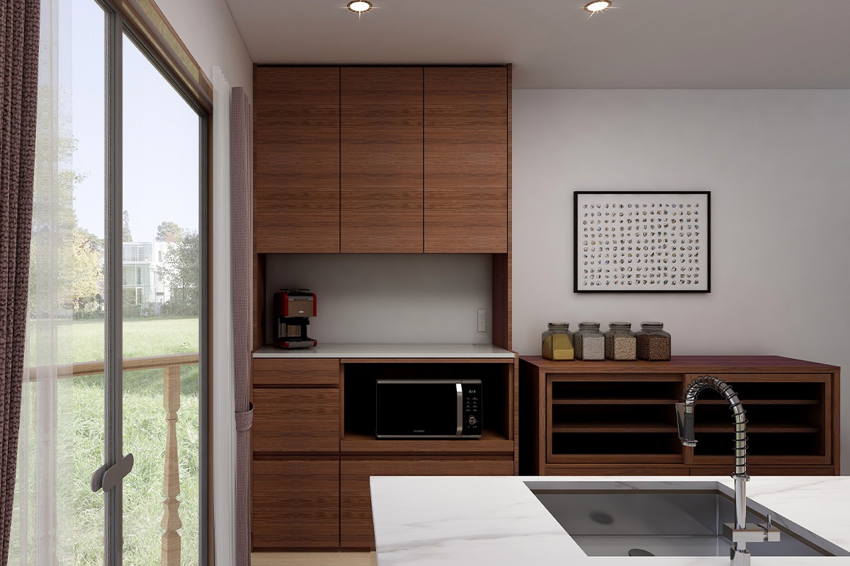 HARVEST ハーベスト【壁面タイプ】set 23【幅130cm】オーク/ウォルナット