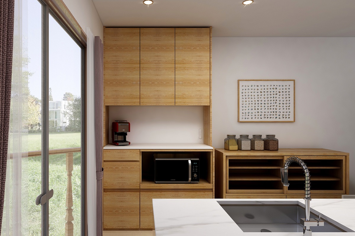 HARVEST ハーベスト【壁面タイプ】set 23【幅130cm】オーク/ウォルナット