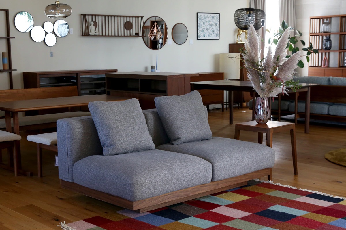 20％OFF】【1台限り】【本社直営店】LANA SOFA 3人掛け グレー オーク/