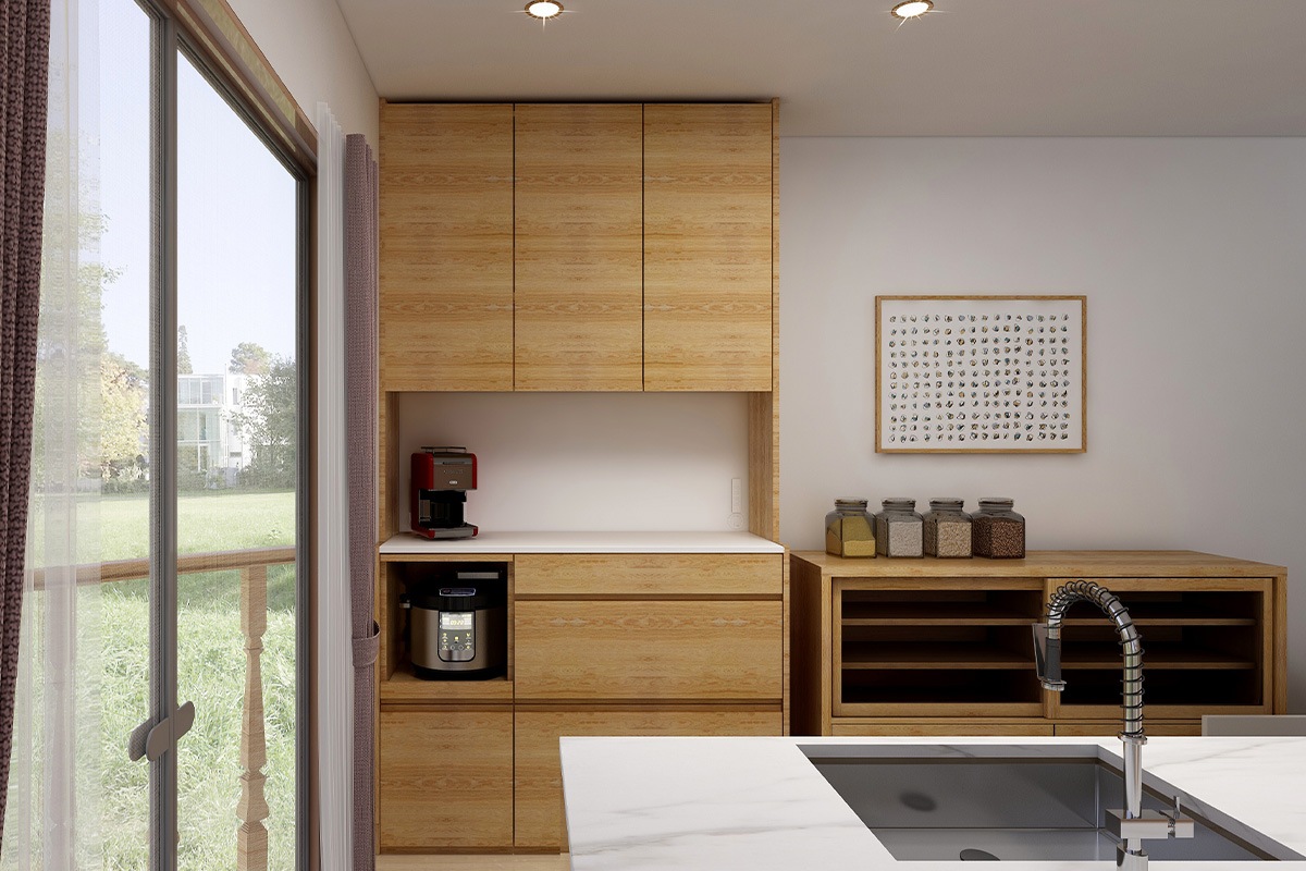 HARVEST ハーベスト【壁面タイプ】set 24【幅130cm】オーク/ウォルナット