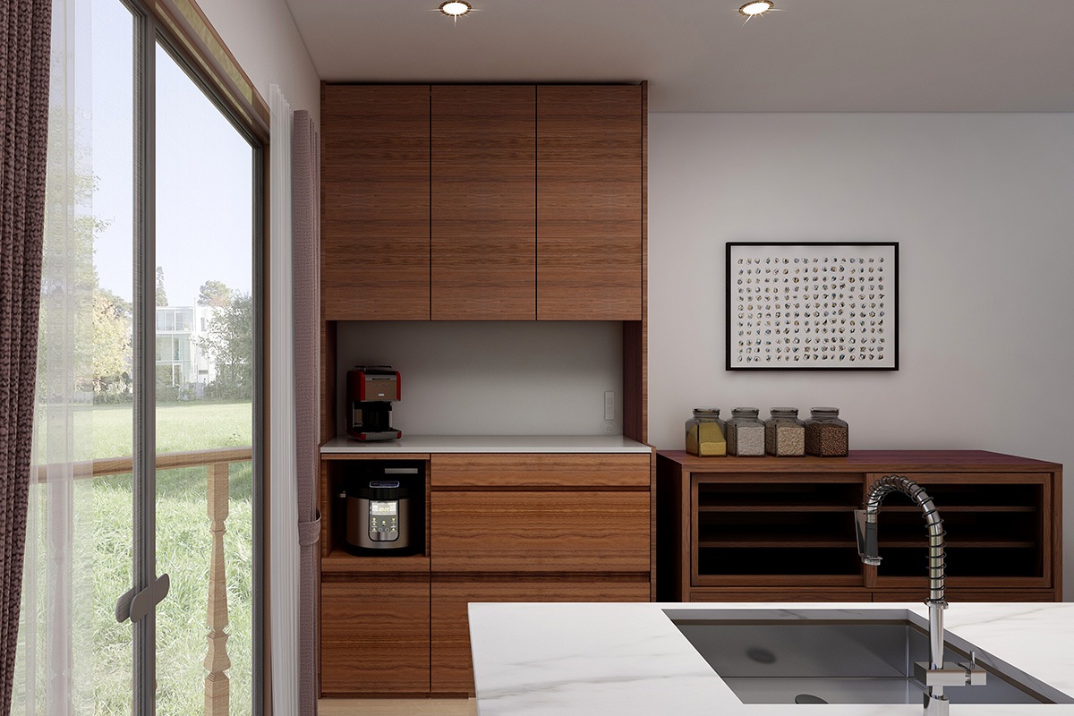 HARVEST ハーベスト【壁面タイプ】set 24【幅130cm】オーク/ウォルナット