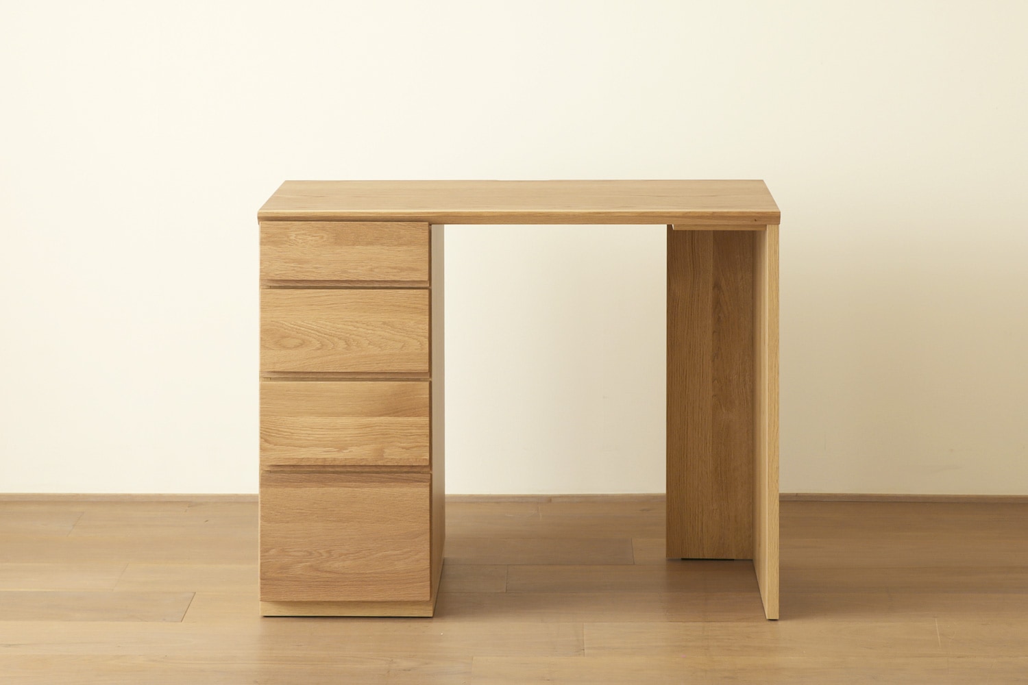 ASTER アスター DESK SET2 オーク (90天板 + サイドパネル（右・左） + 30チェスト) ※チェア別売