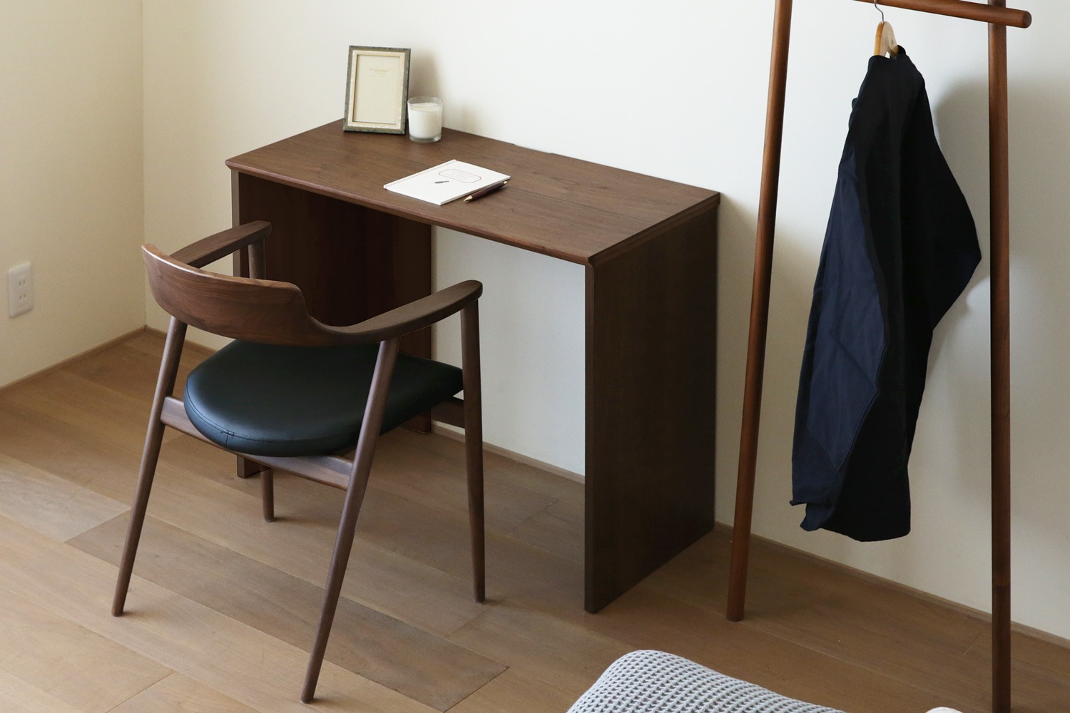 ASTER アスター DESK SET1 ウォルナット (90天板 + サイドパネル（左・右)) ※チェア別売