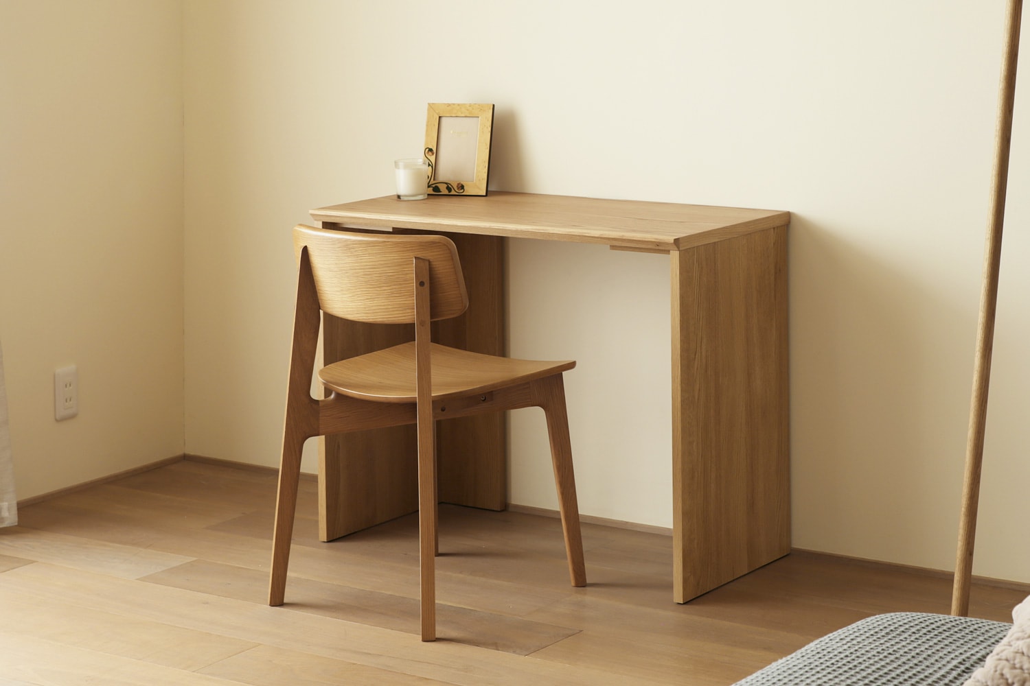 ASTER アスター DESK SET1 ウォルナット (90天板 + サイドパネル（左