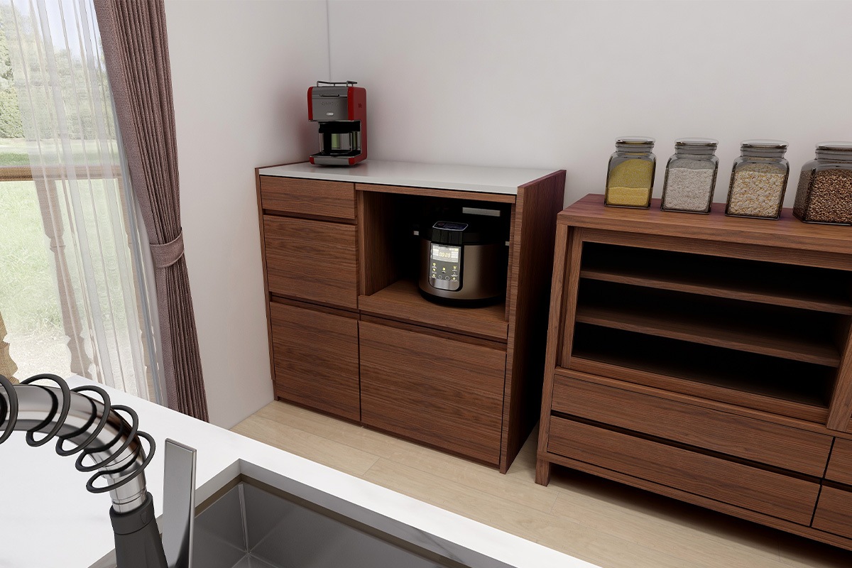 HARVEST ハーベスト【カウンタータイプ】set 1【幅102cm】オーク/ウォルナット