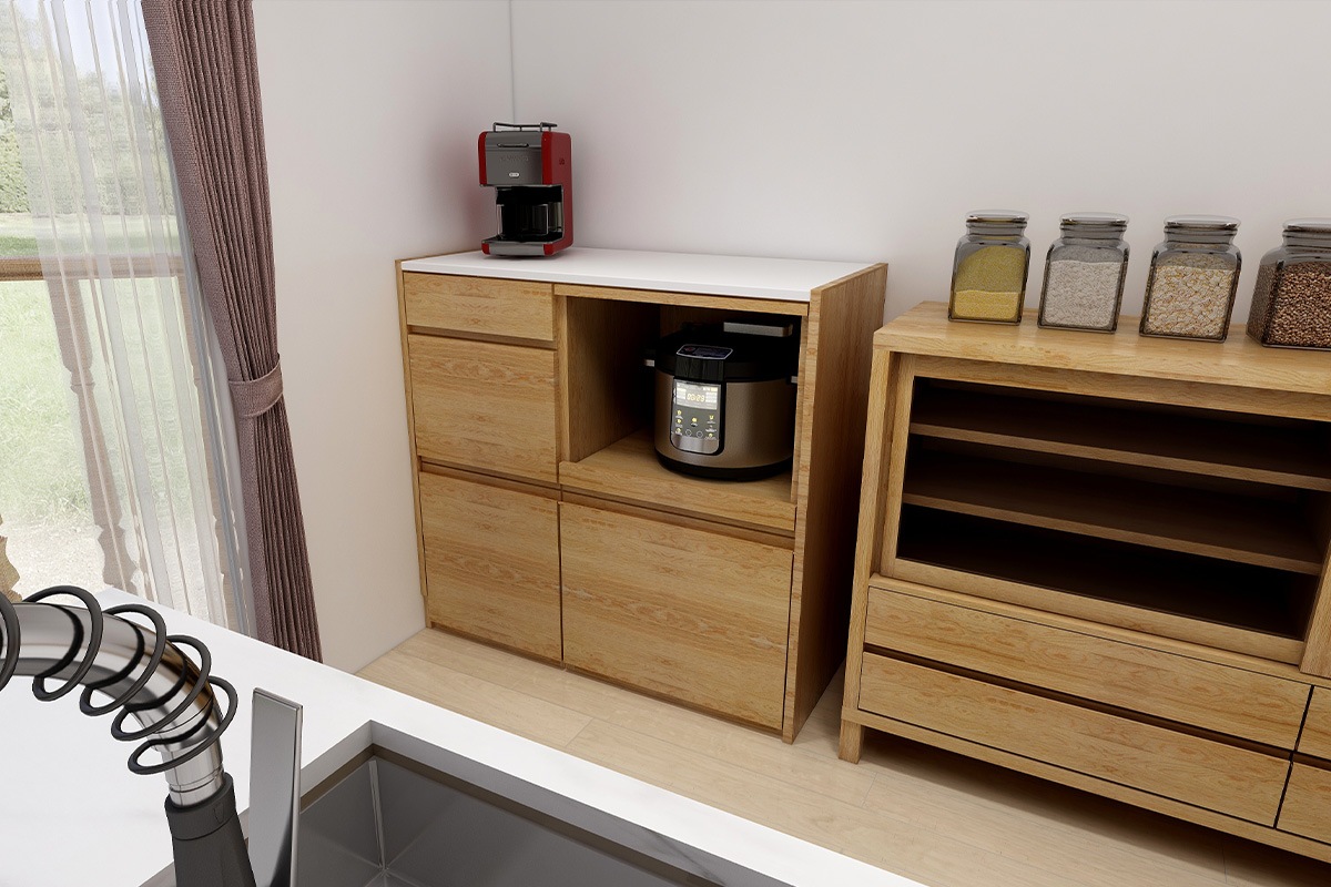 HARVEST ハーベスト【カウンタータイプ】set 1【幅102cm】オーク/ウォルナット