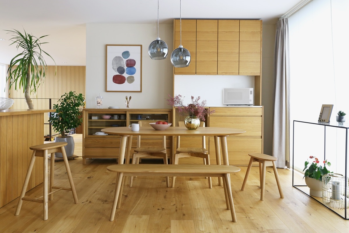 RUBE DINING TABLE ホワイトオーク