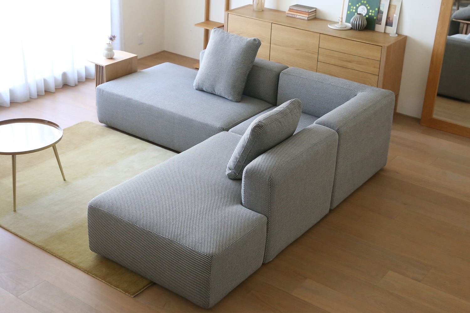 SUMOWA SOFA スモワ コーナーソファ（右）グレー