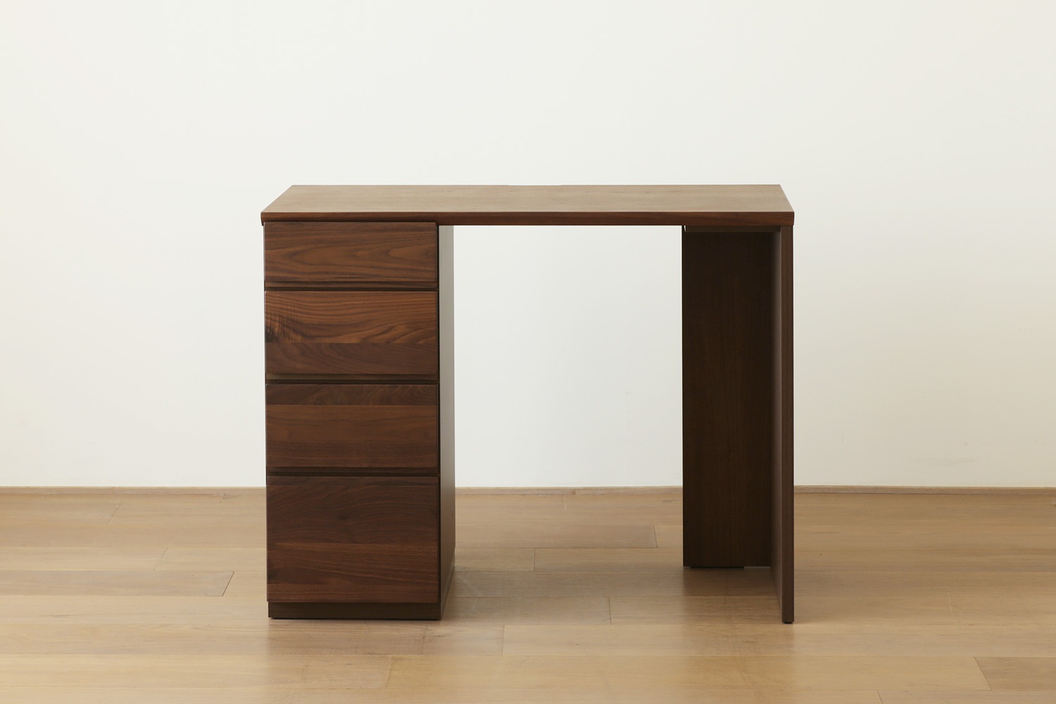ASTER アスター DESK SET2 ウォルナット (90天板 + サイドパネル（左・右) + 30チェスト) ※チェア別売