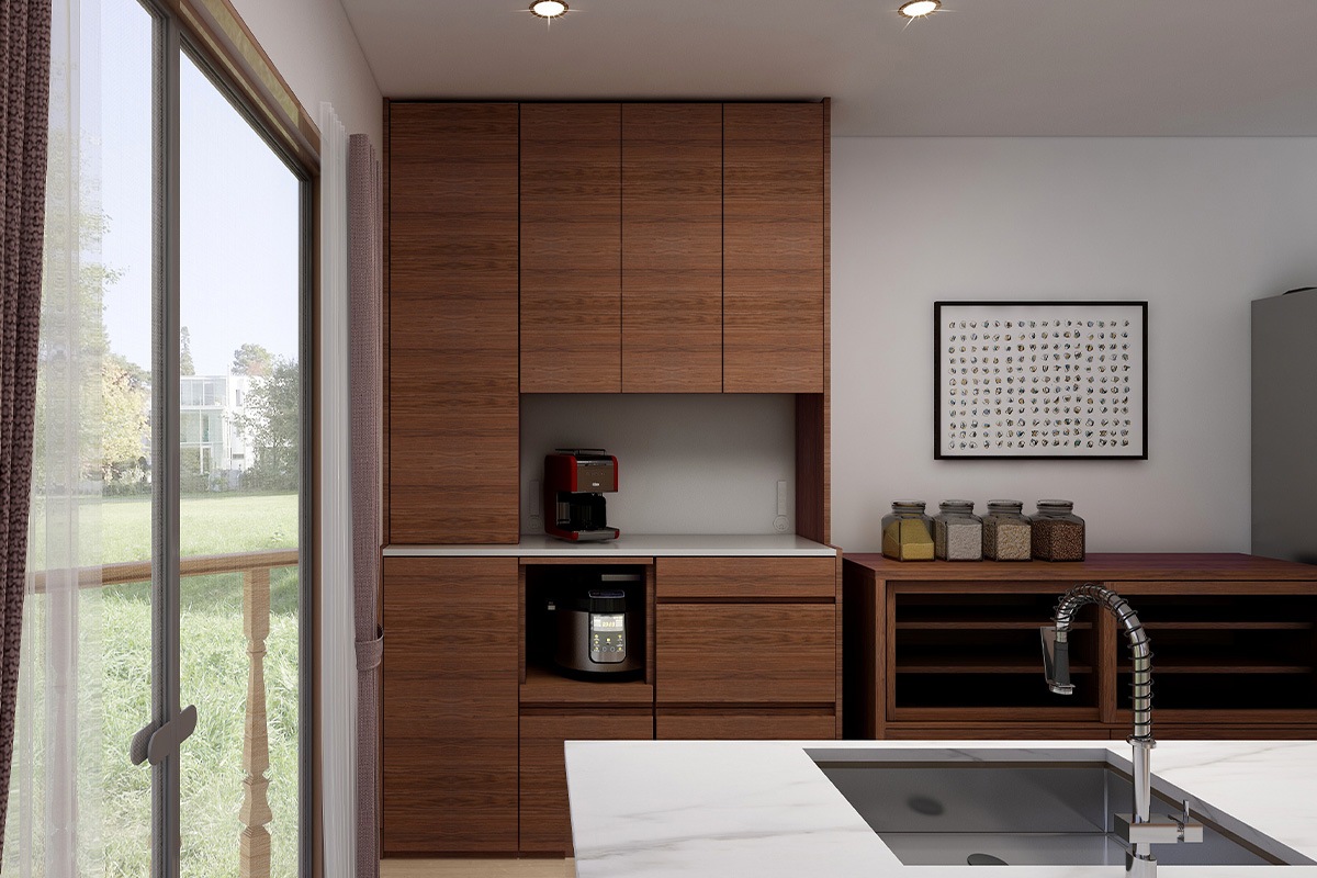 HARVEST ハーベスト【壁面タイプ】set 28【幅196～214cm】オーク/ウォルナット