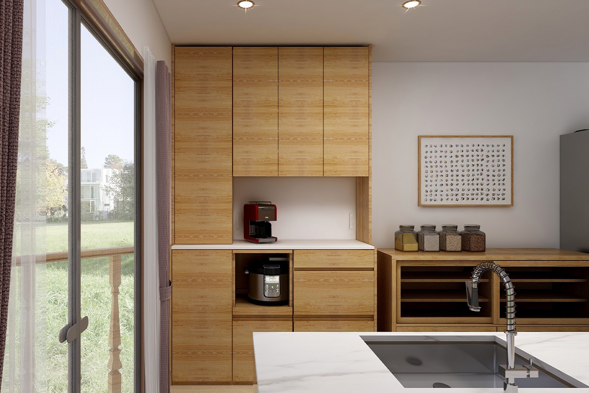 HARVEST ハーベスト【壁面タイプ】set 28【幅196～214cm】オーク/ウォルナット