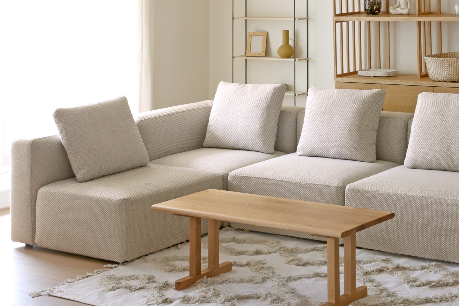 SUMOWA SOFA スモワ コーナーソファ（左）ベージュ