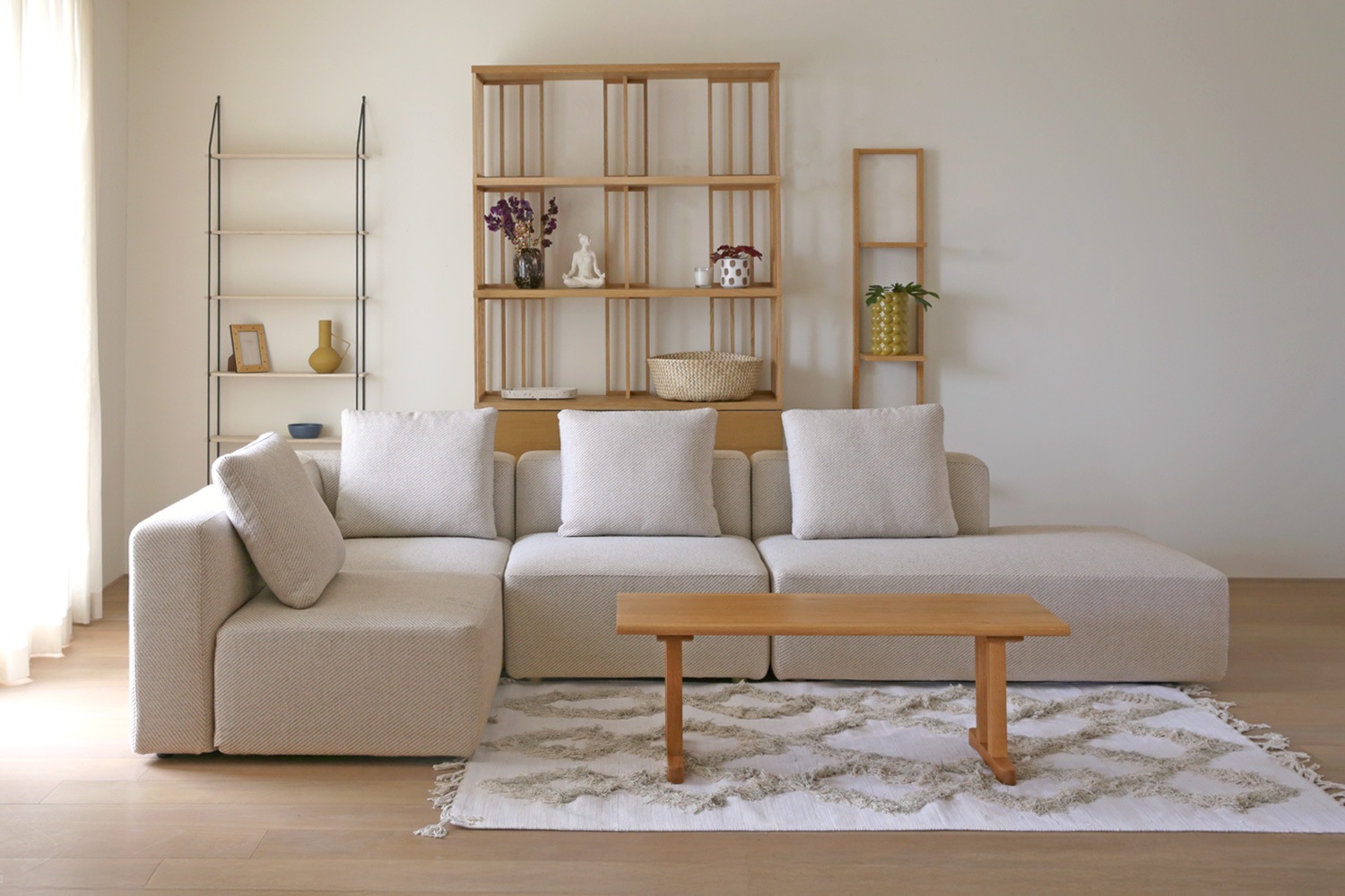 SUMOWA SOFA スモワ コーナーソファ（左）ベージュ
