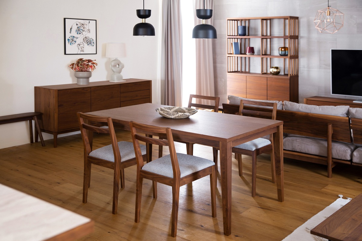 COMMON DINING TABLE ウォルナット W180 【在庫品：3営業日以内に発送可】