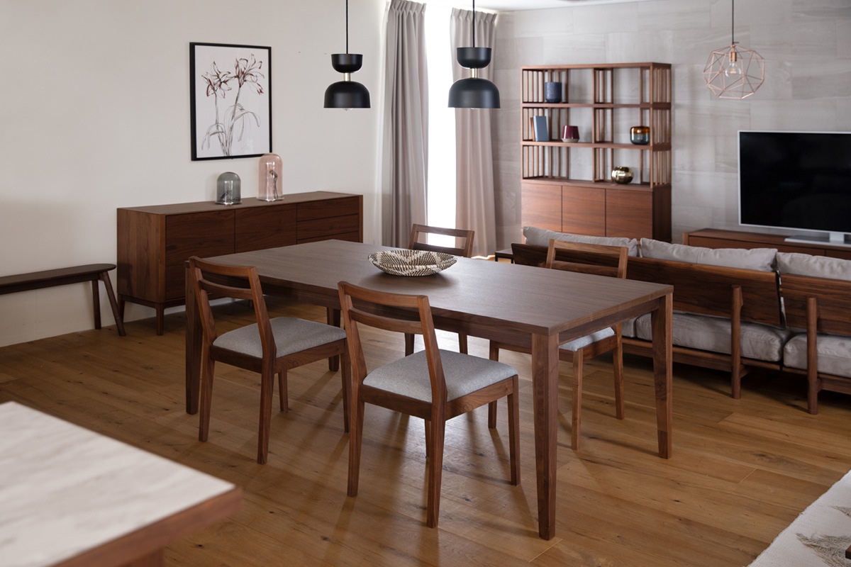 COMMON DINING TABLE ウォルナット W180 【在庫品：3営業日以内に発送可】
