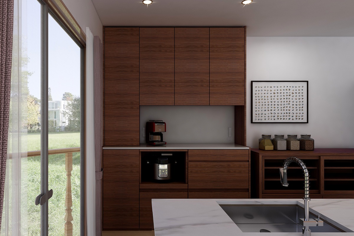 HARVEST ハーベスト【壁面タイプ】set 30【幅196～214cm】オーク/ウォルナット