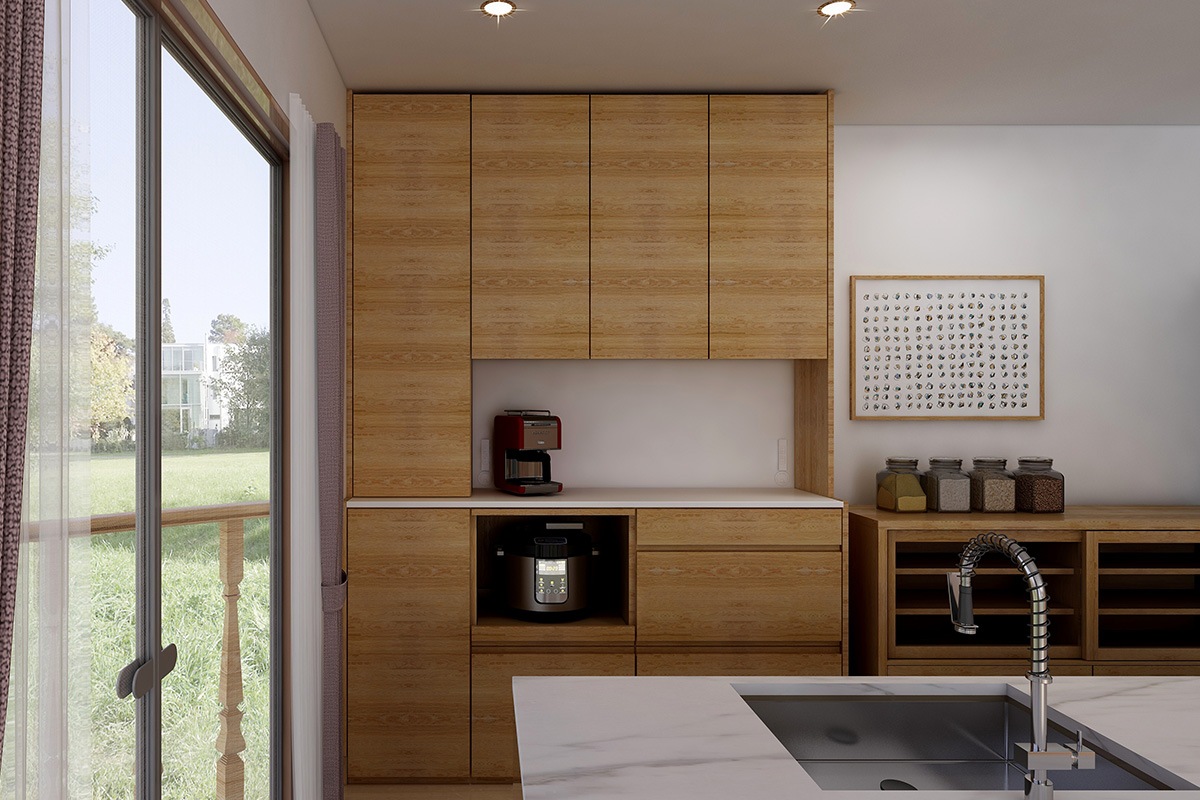 HARVEST ハーベスト【壁面タイプ】set 30【幅196～214cm】オーク/ウォルナット