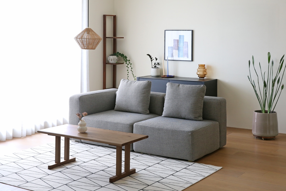 SUMOWA SOFA スモワ 1人掛け(肘なし)グレー