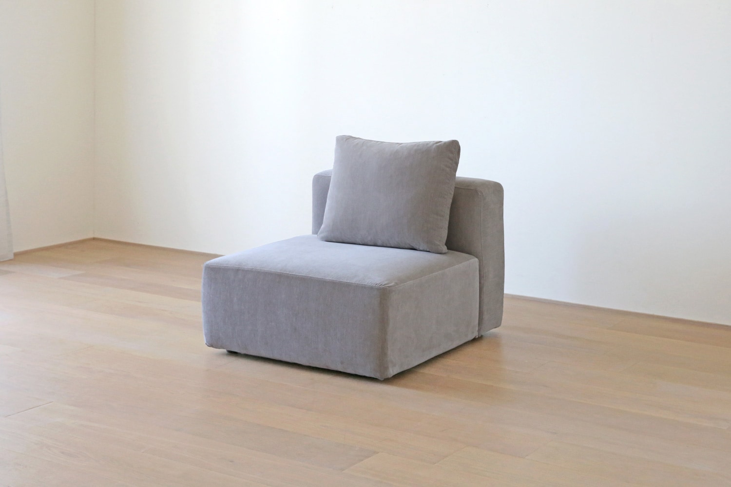 SUMOWA SOFA スモワ 1人掛け(肘なし)ライトグレー