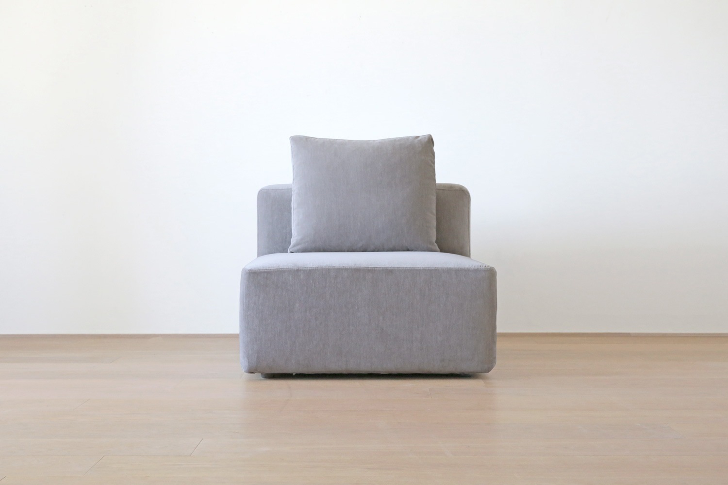 SUMOWA SOFA スモワ 1人掛け(肘なし)ライトグレー