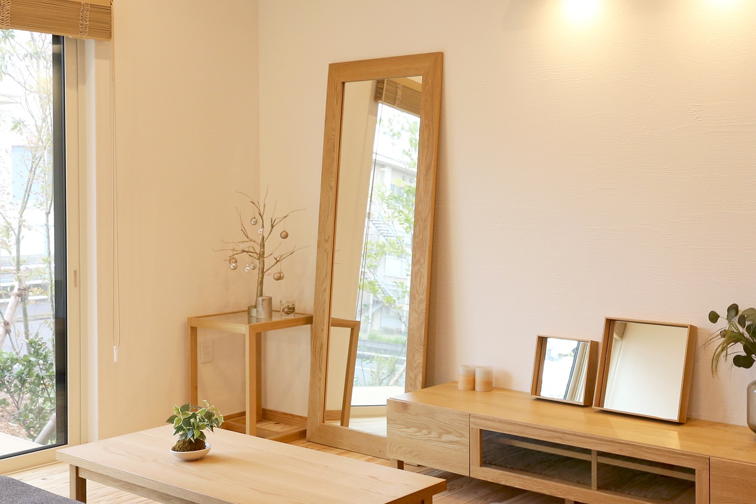 PLAIN MIRROR 69 MEDIUM オーク