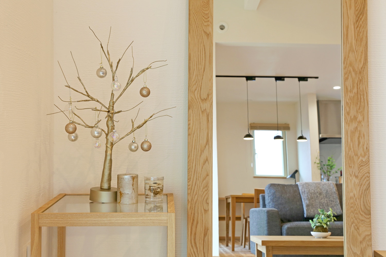 PLAIN MIRROR 69 MEDIUM オーク