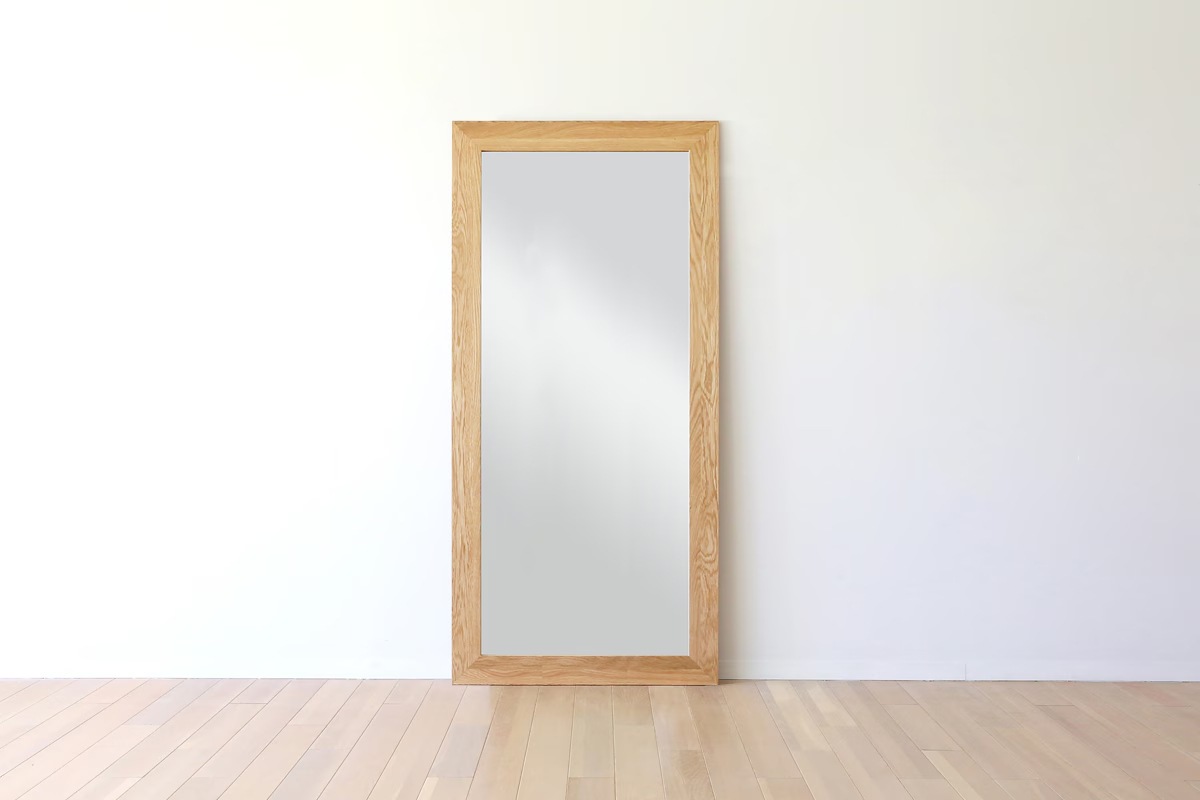 PLAIN MIRROR 89 LARGE オーク