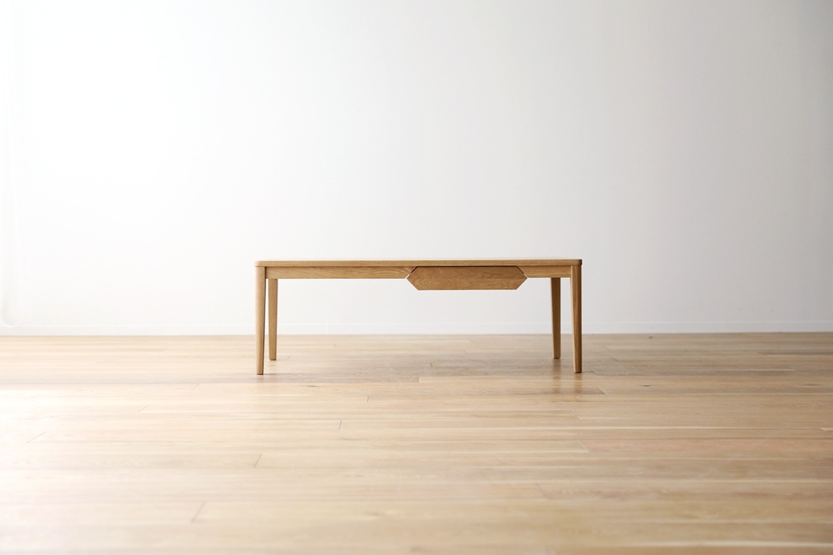 PLAIN LIVING TABLE オーク グレー塗装【サイズオーダー】