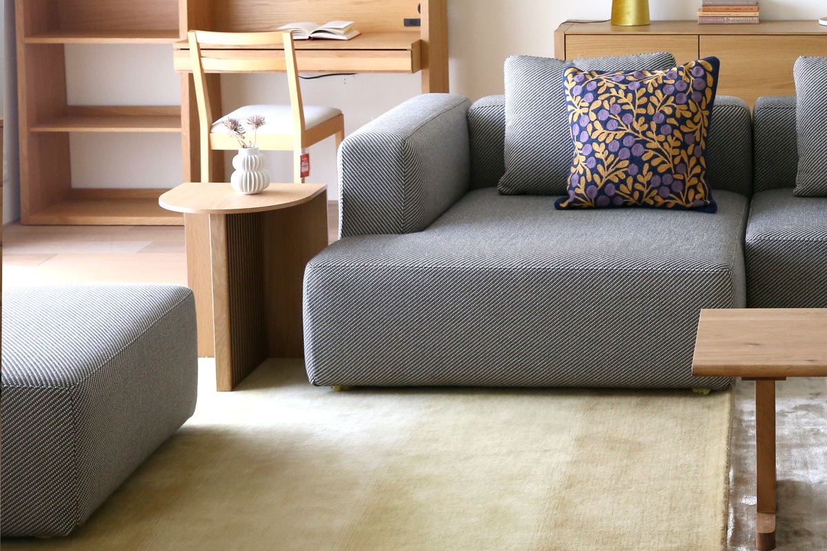 SUMOWA SOFA スモワ オットマン W80×D60 グレー